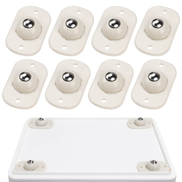 Self Adhesive Mini Caster Wheels, Sticky Pulley for Trash Can,