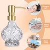 Glass Soap Dispenser Bathroom Hand Soap Dispenser with Stainless Steel