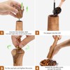Wooden Salt and Pepper Grinder Set,Manual Salt and Pepper Mill,Acacia