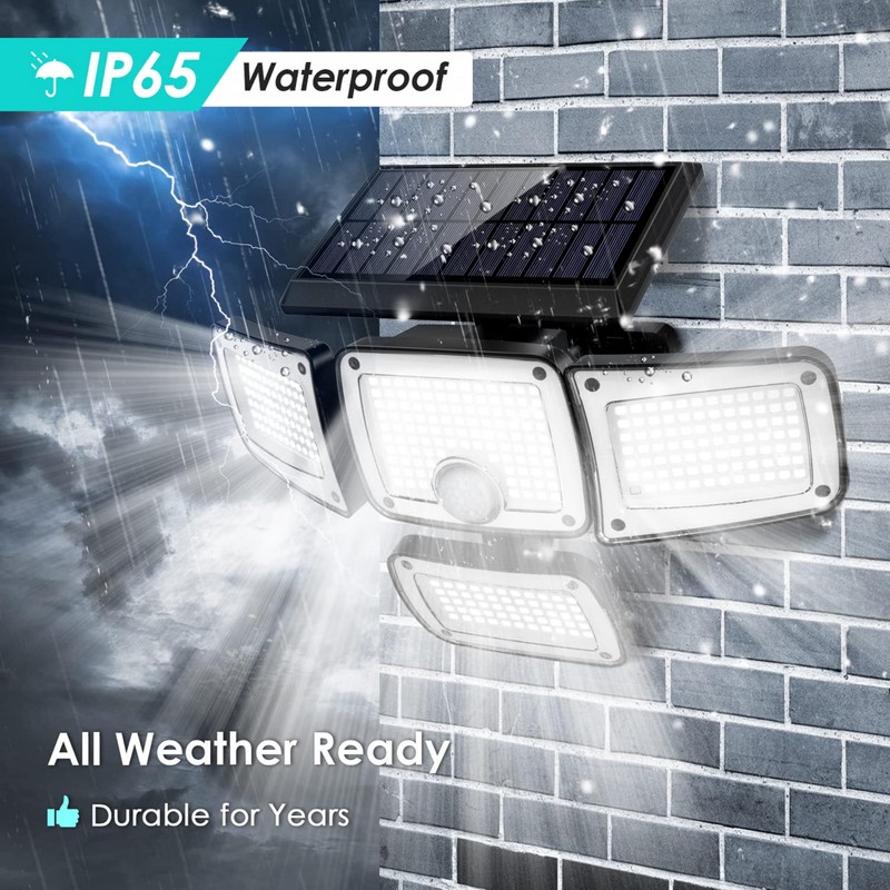 HYBEC - Solar Lamp with Motion Sensor, Motion Sensor Outdoor
