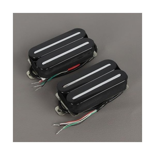 FLEOR Hot Dual Rail Humbucker Pickups Ceramic Electric Guitar Neck+Bridge