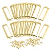 sourcing map Metal Label Holders, 60x17mm 60pcs File Name Card