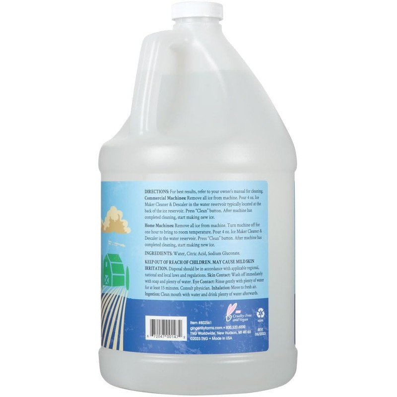 Ginger Lily Farms Botanicals Plant-Based Ice Maker Cleaner & Descaler