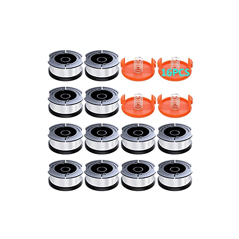 16 Pack Replacement String Spool for Black+Decker Trimmers