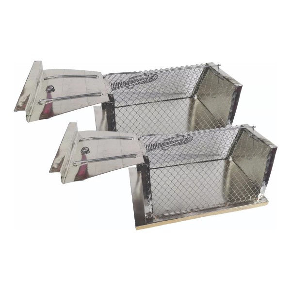 Jal 2 Ratoneras Tipo Jaula Trampa Raton Rata 36cm