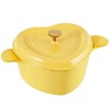 Flavehc Heart Shaped Dutch Oven 3 qt Cast Iron Dutch