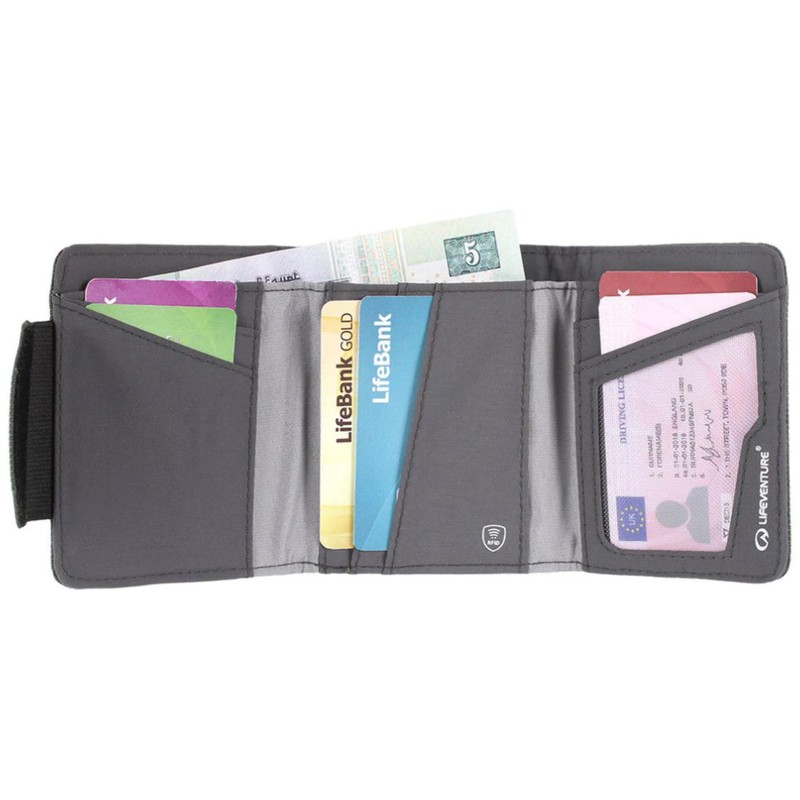 Lifeventure RFiD Protected Trifold Wallet — Zip Trifold Wallet for
