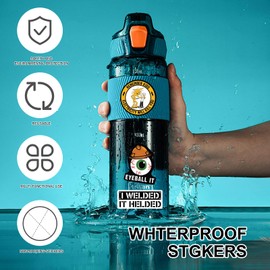 300 PCS Funny Stickers for Adults,Hard Hat Stickers,Waterproof Helmet Stickers,Tool Box Stickers,Blue Collar Stickers,Welding Stickers,for Mechanics, Electricians, Military, Construction, Welders