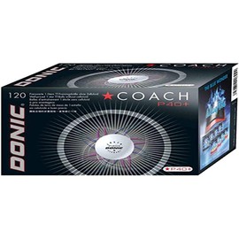 Donic P40+ Coach Box 120u, White