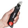 HAUTMEC 18mm Soft Grip Auto-Lock Utility Knife With Red Safety