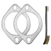 Strongthium 2 Pcs 3 Inch Exhaust Gasket 3-Bolt 77mm Muffler