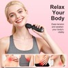 Upgraded Handheld Rose Black Mini Massager Tool Device, Premium Silicone