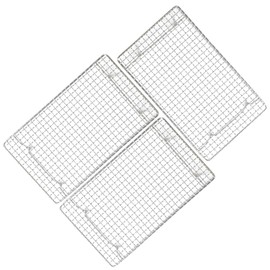 Bakers Rack, 304 Stainless Steel Baking Rack for Cooling, Roasting and Grilling, Wire Cooling Rack Oven and Dishwasher Safe, 16.6'' x 11.5'' x 0.75'', 3 Pack