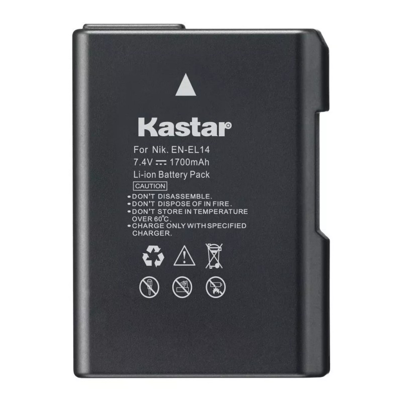 For Nikon 2x Kastar Battery for Nikon EN-EL14 D3100 D3200