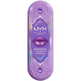 Nyx Professional Makeup, Bridgerton Kit de Labios Tonos: Amethyst amour (lavanda con destellos) / Talk of the ton (ciruela brillante). Kit de labios. Fórmula vegana.