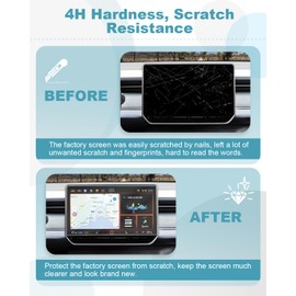 CDEFG 2PCS for 2025 VW Tiguan 12.9-Inch Screen Protector Compatible with 2025 Volkswagen VW Tiguan 12.9-inch Touch Screen Cover 2025 VW Tiguan Accessories HD Clear