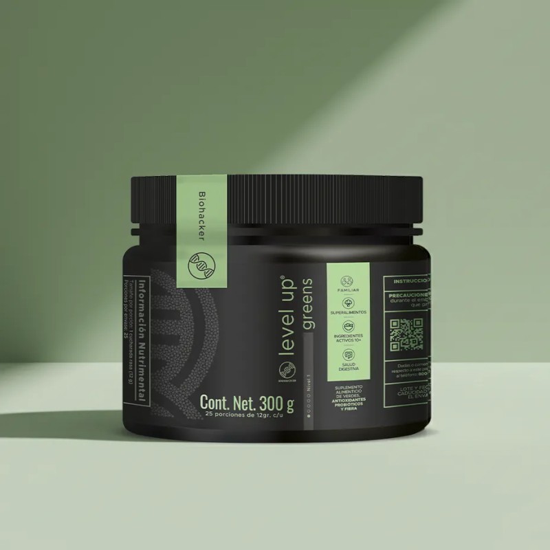 Jugo Verde en Polvo Level Up Greens – 30 Frutas