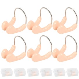 Nose Clip Swimming,6 PCS Nose Plug Nose Clips Protector with Box Swim Nose Protector for Kids Adults Swimming Training Beginners Competitions