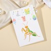 FINGERINSPIRE 6Styles Praying Mantis Pattern Stencils with a Brush 15x15cm