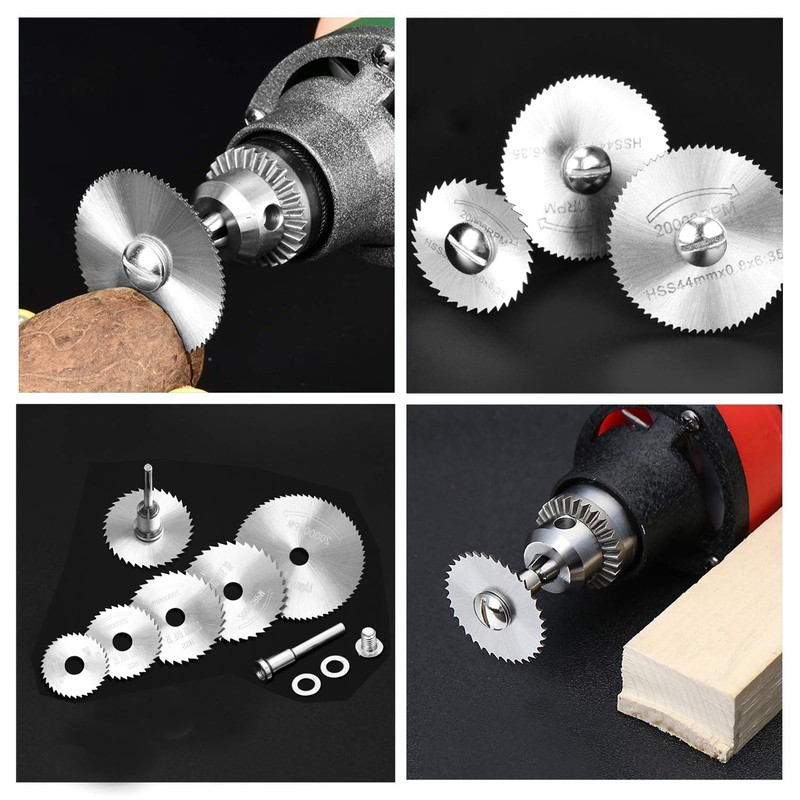 Pack of 10 Circular Saw Blades, Dremel Accessories, Cutting Discs,