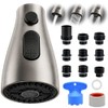Kitchen Faucet Head Replacement, 3-Function Pull Down Spray Head with