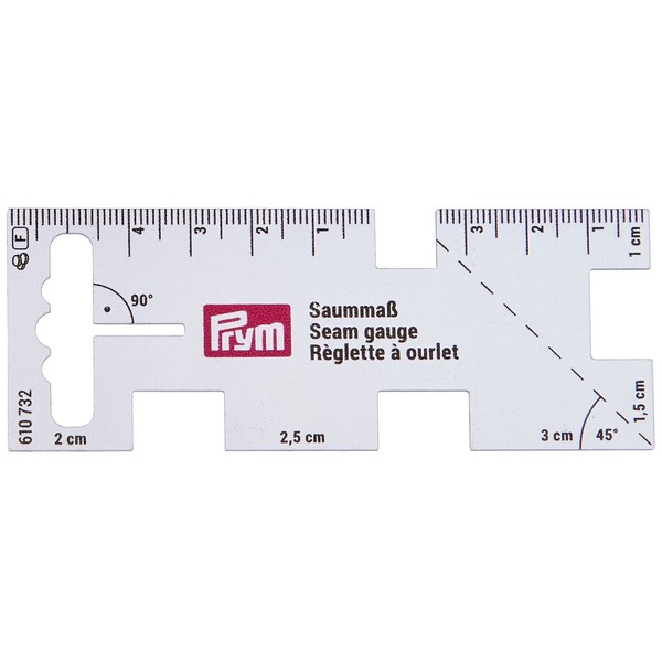 Prym Hand and seam gauge 4 x 10.5 cm