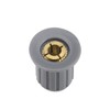 sourcing map 10Pcs 4mm Insert Shaft 16x16.5mm Plastic Potentiometer Rotary
