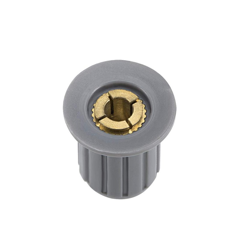 sourcing map 10Pcs 4mm Insert Shaft 16x16.5mm Plastic Potentiometer Rotary