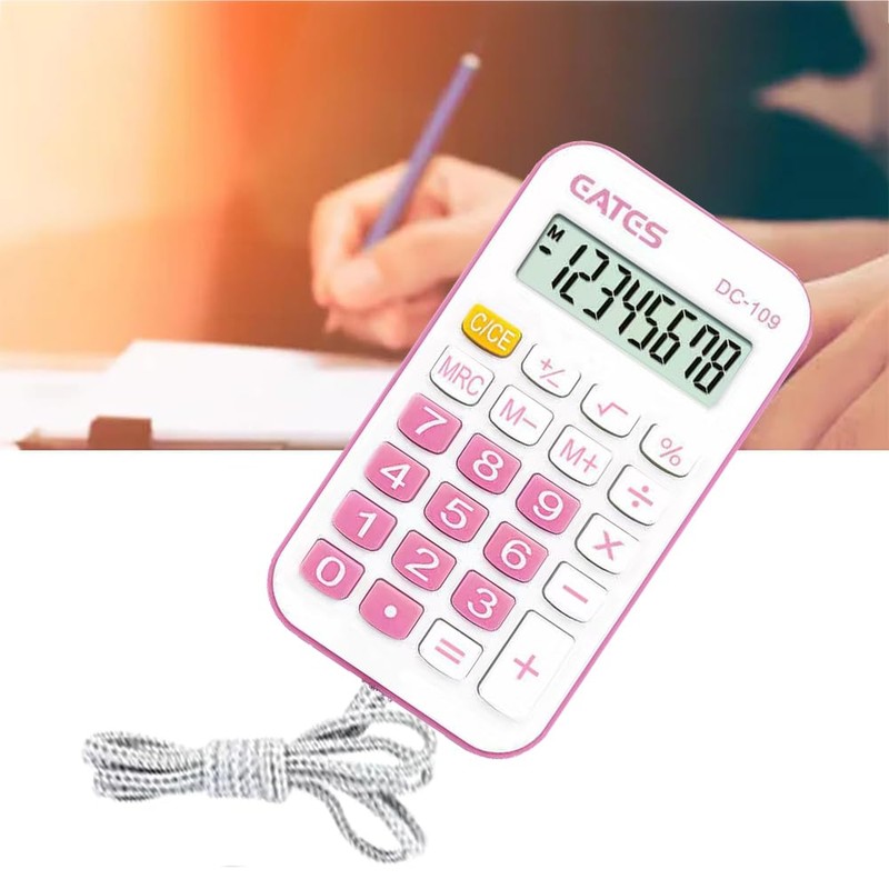 Portable Calculator Mini Pocket Lightweight Durable 8 Digit Practical Office
