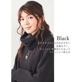 [SPAN] 707 Neck Warmer, Fleece Lined, Cold Protection, Made in Japan, Neck Cover, Women's, Men's, Unisex, Winter, Sports, Skiing, Climbing, Black