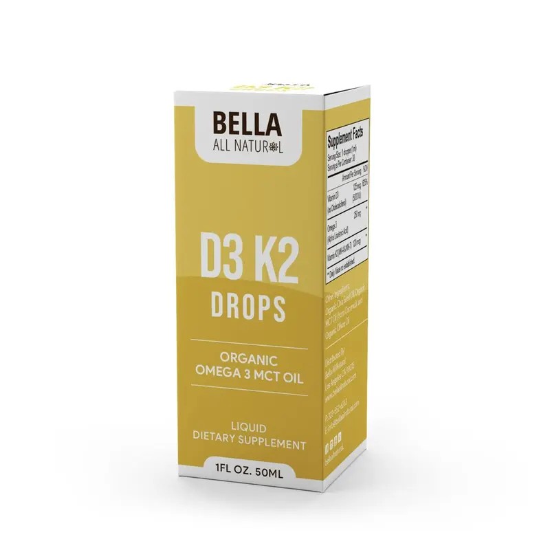 Drops with Organic Omega-3 MCT Oil – D3 & K2