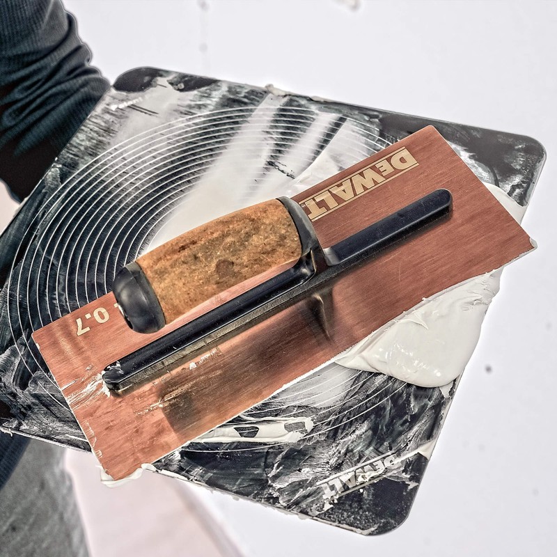 DEWALT 13" Drywall Hawk w/Soft Grip Handle | Aircraft-Grade Aluminum,