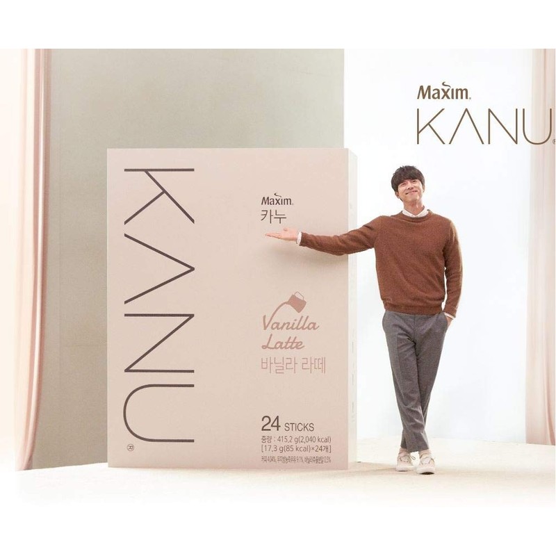 Maxim KANU Tiramisu Latte 24 Sticks, Vanilla Latte 24 Sticks
