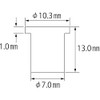 LOBTEX Blind Nut "Nut" (Flat Head, Aluminum) Eco Pack, Plate