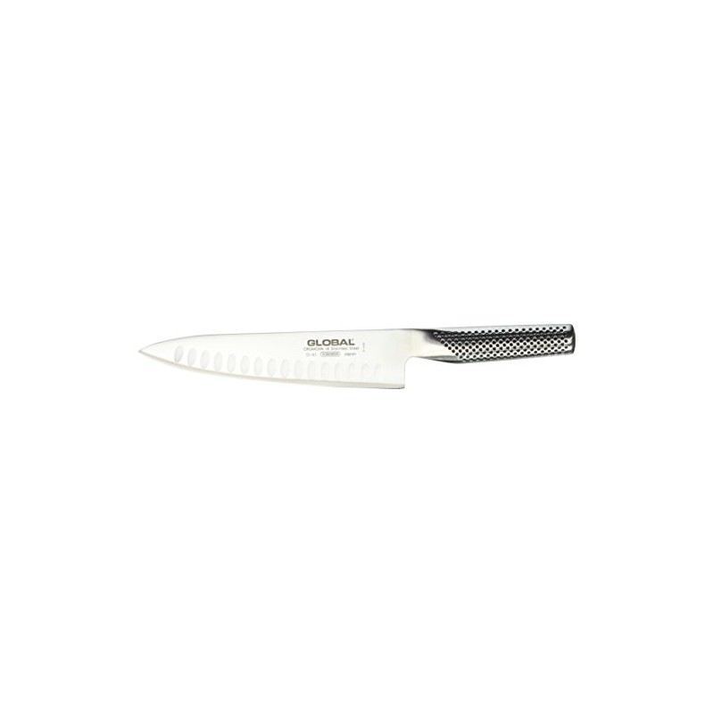 Global Knives G-61 Hollow Ground 8" Chefs Knife, Silver