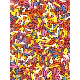Blue Fox Baking Dye Free Sprinkles for Cakes Cookies Cupcakes Rainbow Mix 4 oz Package