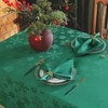 Honellaty Christmas Jacquard Tablecloth Rectangle, Classical Snowflake Patterns Table Cloth