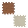 FixtureDisplays 24X24" Wood Grain EVA Interlocking Foam Floor Tiles Home