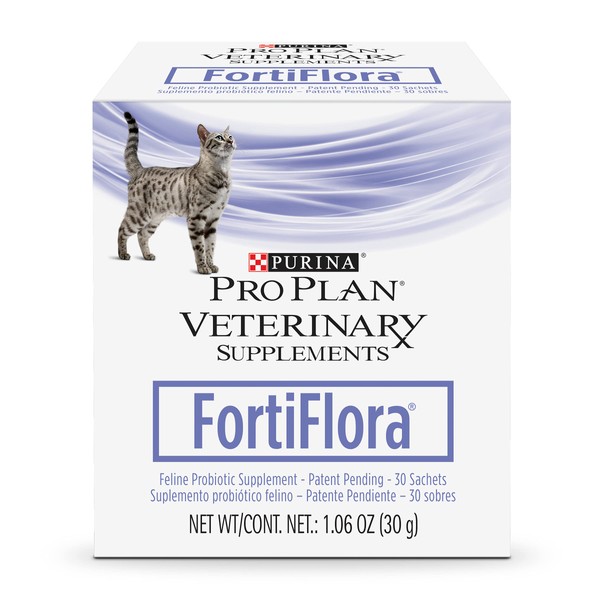 Purina Pro Plan Veterinary Supplements FortiFlora Cat Probiotic Supplement for Cats with Diarrhea - (6) 30 ct. Boxes