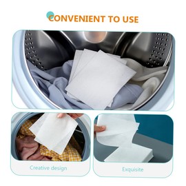 Healeved 2pcs 3 Laundry Tablets Absorption Sheets Staining Laundry Sheets Washing Dyeing Absorption Paper