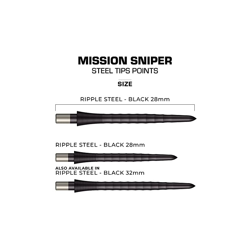 Mission Sniper Points - Ripple Black 28 mm