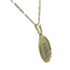 Handmade Virgen de Guadalupe Oval Medal 18k Gold Plated With