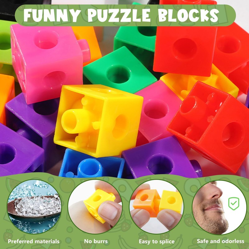 Hpbaggy Plug-in Cube, 119 Pieces of Computing Cubes, Learning Educational