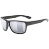 Uvex Unisex Lgl Ocean P Sunglasses, Black mat/silver-silver