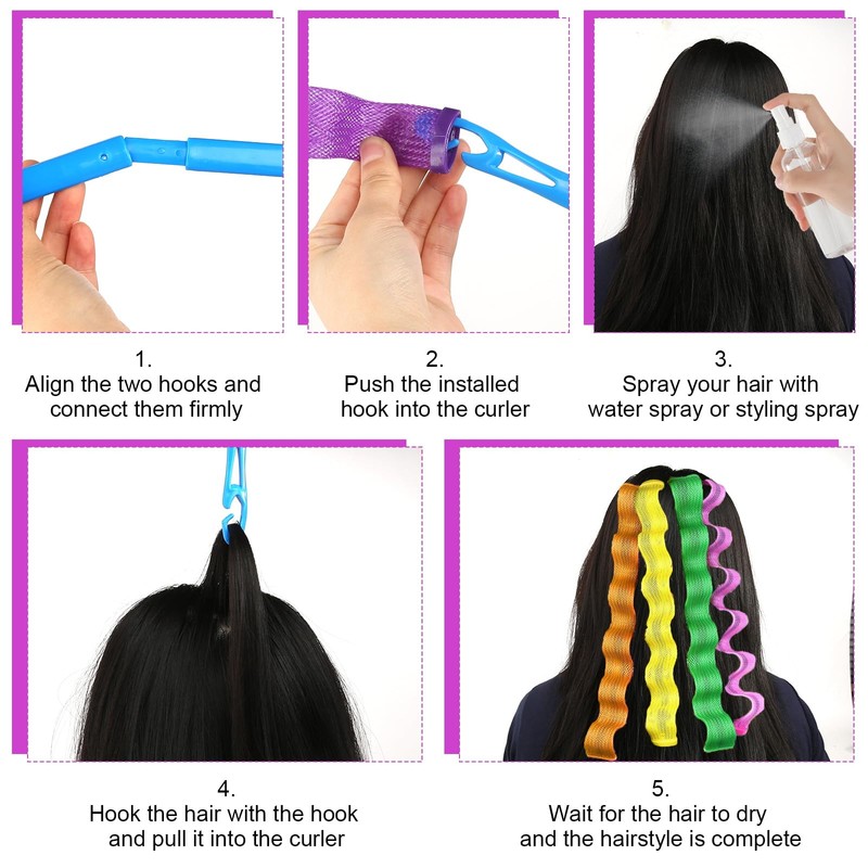 Curlers Pack of 30 Curls Wave Styling Kit Wave Formers