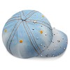 Topstyle Jeans Cap in Vintage Style with Star and Rhinestones,