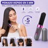 Cepillo Alisador de Cabello Inalámbrico, 4 Temperaturas y Pantalla LCD