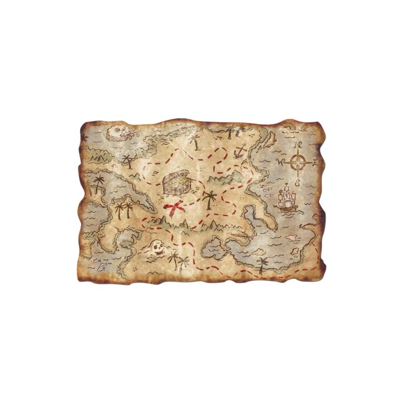 NEW Pirate Party Pin The Flag Treasure Map Children Kids