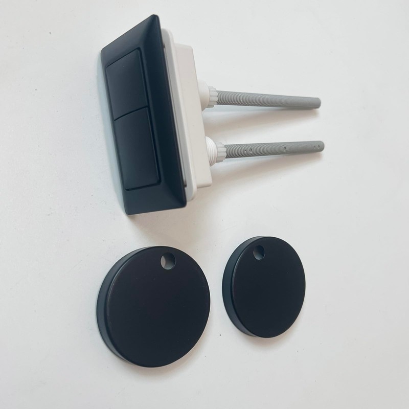 WinZo Toilet Square Dual Flush Button with Toilet Seat Bolts