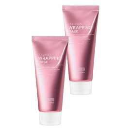 Ten Zero Calming Collagen Wrapping Mask 100ml 2pcs Gel Mask Wrapping Summer Men’s Cooling Peel-Off Pack / 텐제로 진정 콜라겐 랩핑 마스크 100ml 2개 겔마스크 랩핑 여름 남성 쿨링 필오프팩